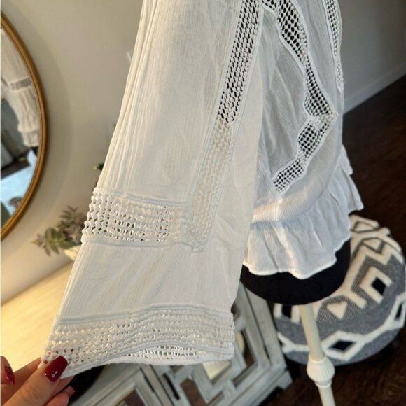 Black rainn White Boho Blouse - Picture 3 of 5